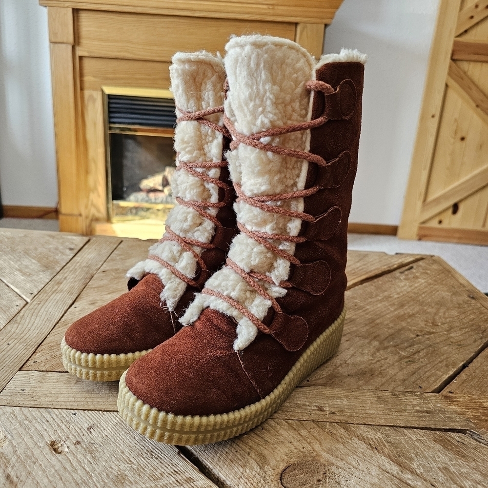 Vintage made in the USA winter boots Women's size 8 - Picture 9 of 15